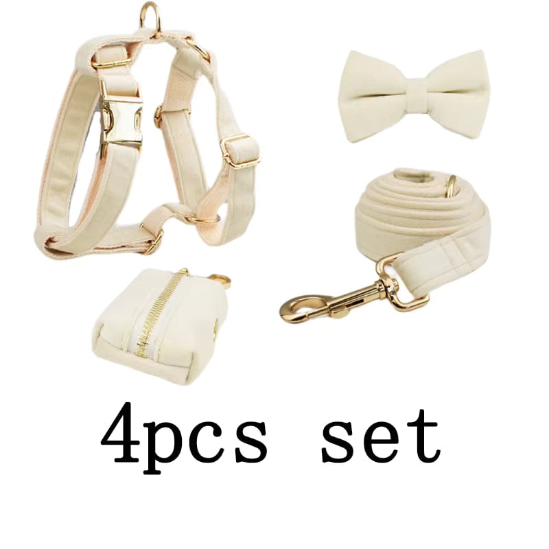 Milky White Velvet Set