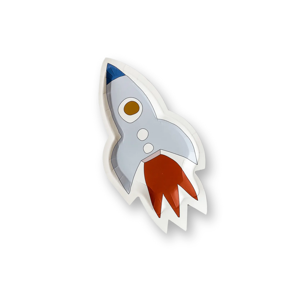 Mini Space Rocketship Dessert Plate (8pcs)