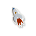 Mini Space Rocketship Dessert Plate (8pcs)