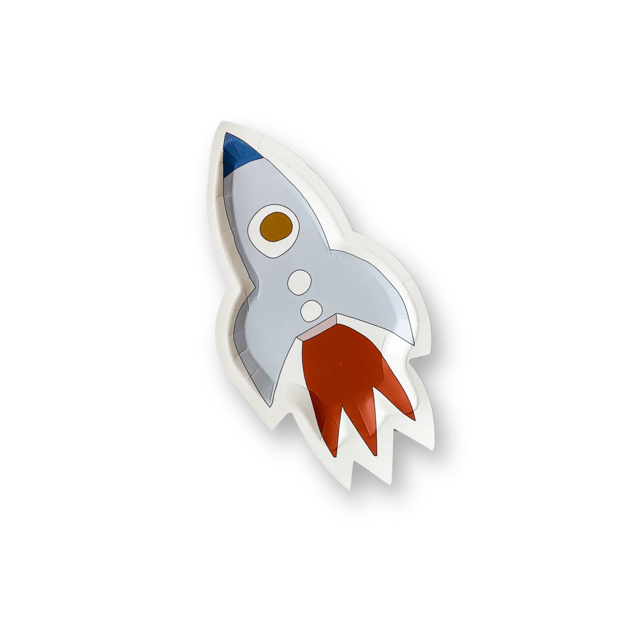Mini Space Rocketship Dessert Plate (8pcs)