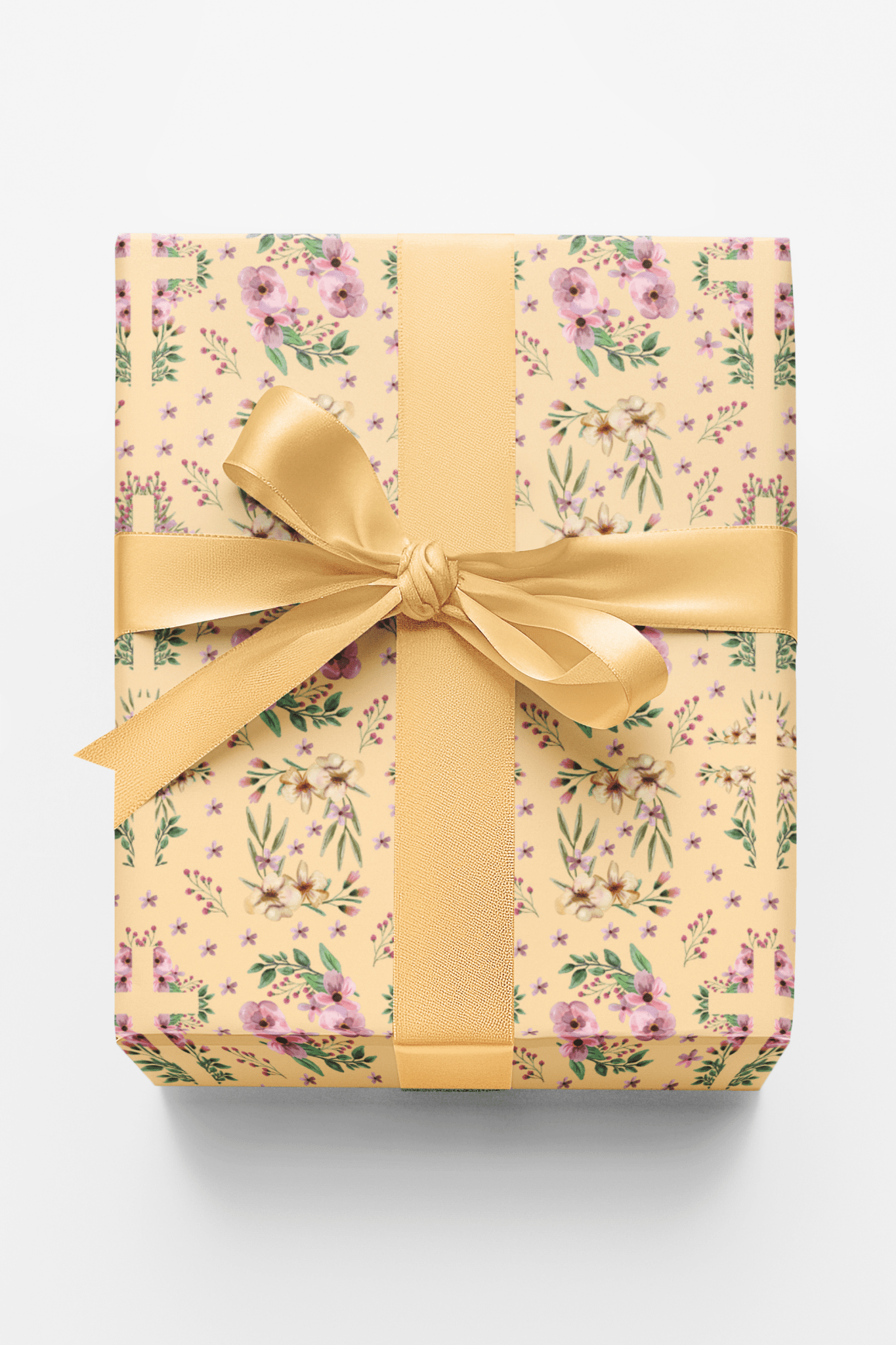 Easter Floral Cross - Orange Cream