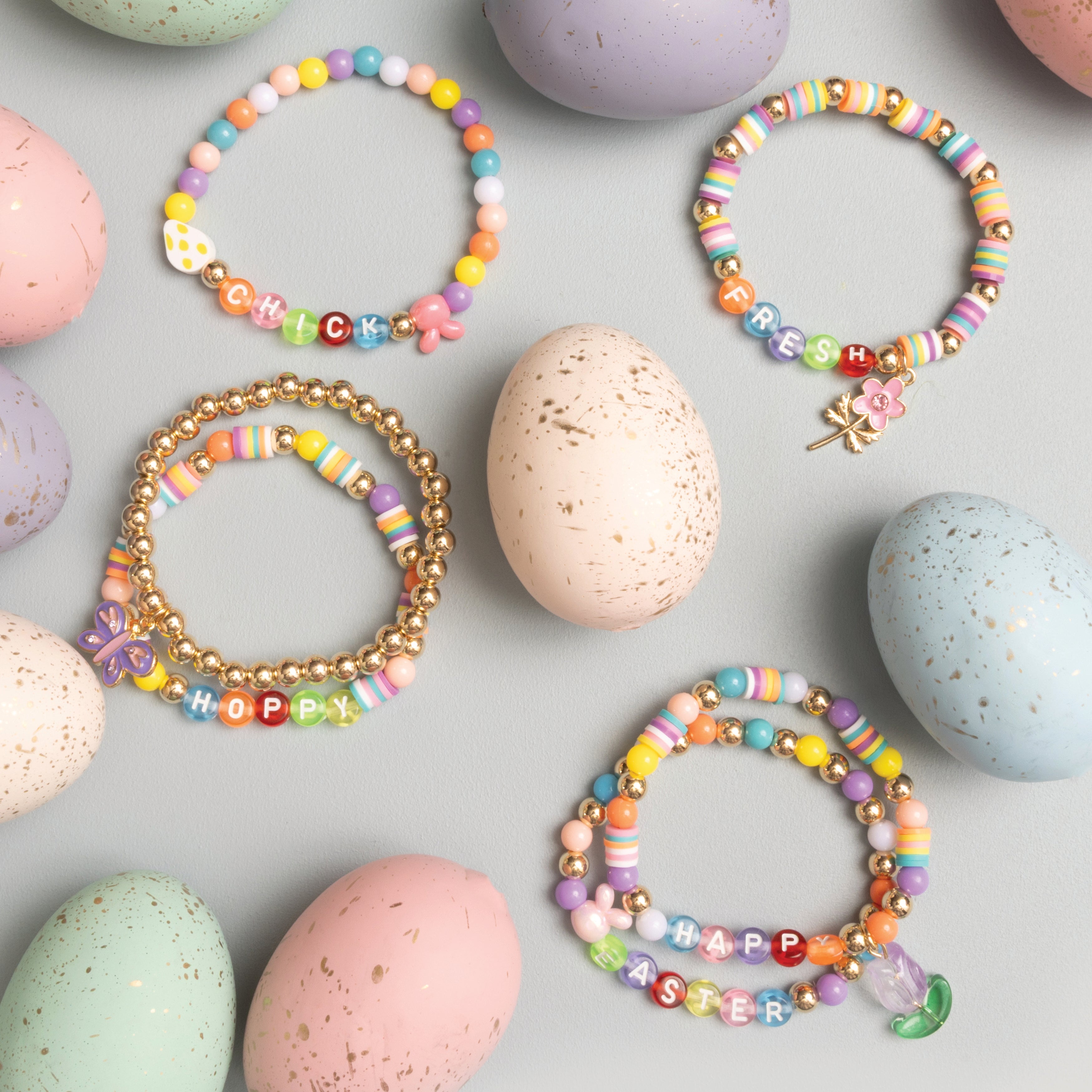 Easter Egg Spring Brights Multicolor Letter Bead Kit