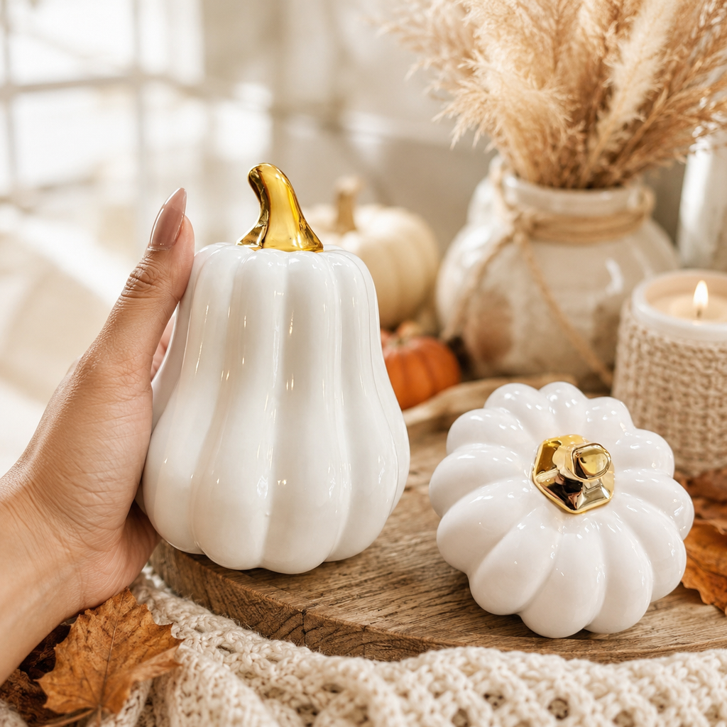White Luxe Pumpkin