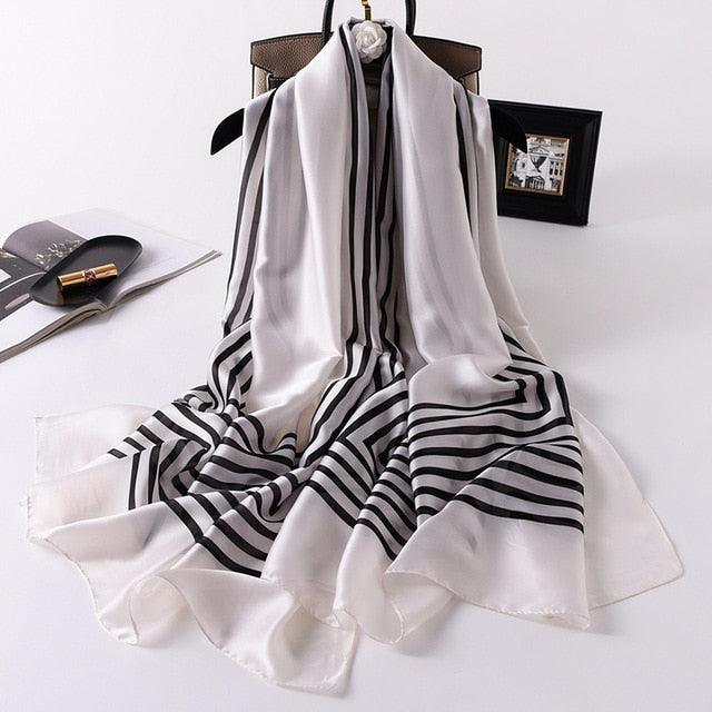 New Brand Designer Luxury  Winter Long Silk Scarf Shawls Wraps Print Cotton Scarf Stylish Head Wraps Scarves Hijabs Neck Scarves Lady Hijab For Female