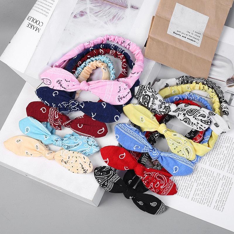 New Women Suede Soft Solid Print Headbands Vintage Cross Knot Elastic Hairbands Bandanas Girls Hair Bands Gorgeous Hair Accessories For Women