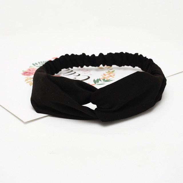 New Women Suede Soft Solid Print Headbands Vintage Cross Knot Elastic Hairbands Bandanas Girls Hair Bands Gorgeous Hair Accessories For Women