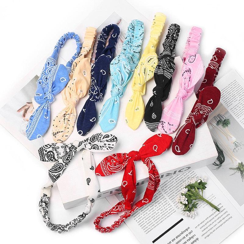New Women Suede Soft Solid Print Headbands Vintage Cross Knot Elastic Hairbands Bandanas Girls Hair Bands Gorgeous Hair Accessories For Women