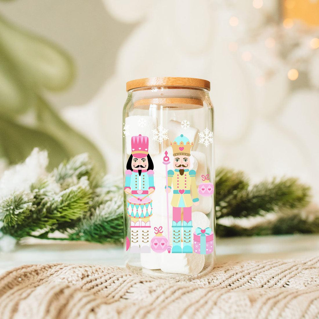 Nutcracker Nuts 17oz Glass Cup