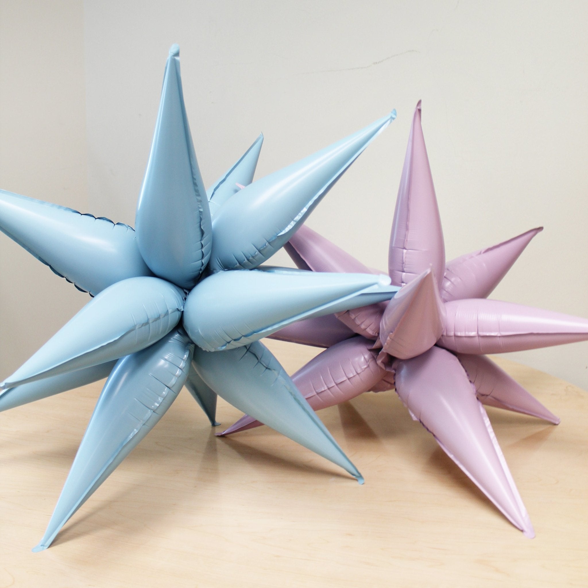 Pastel Blue Starburst Balloon