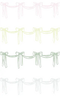 Pastel Bow Guest Napkins, 40pcs