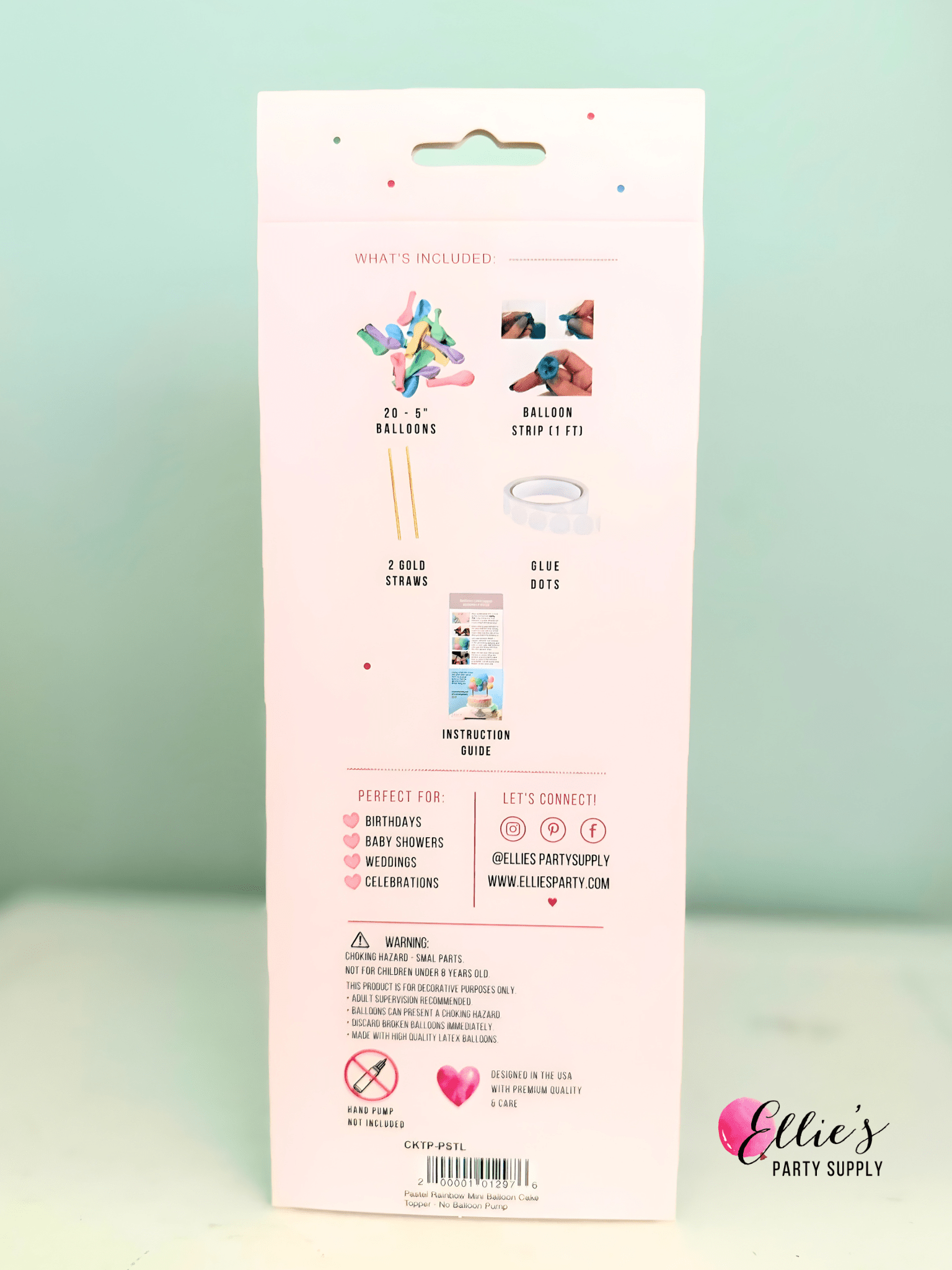 Pastel Mini Balloon Cake Topper Kit – Aesthetic Party Decor for Birthdays & Celebrations