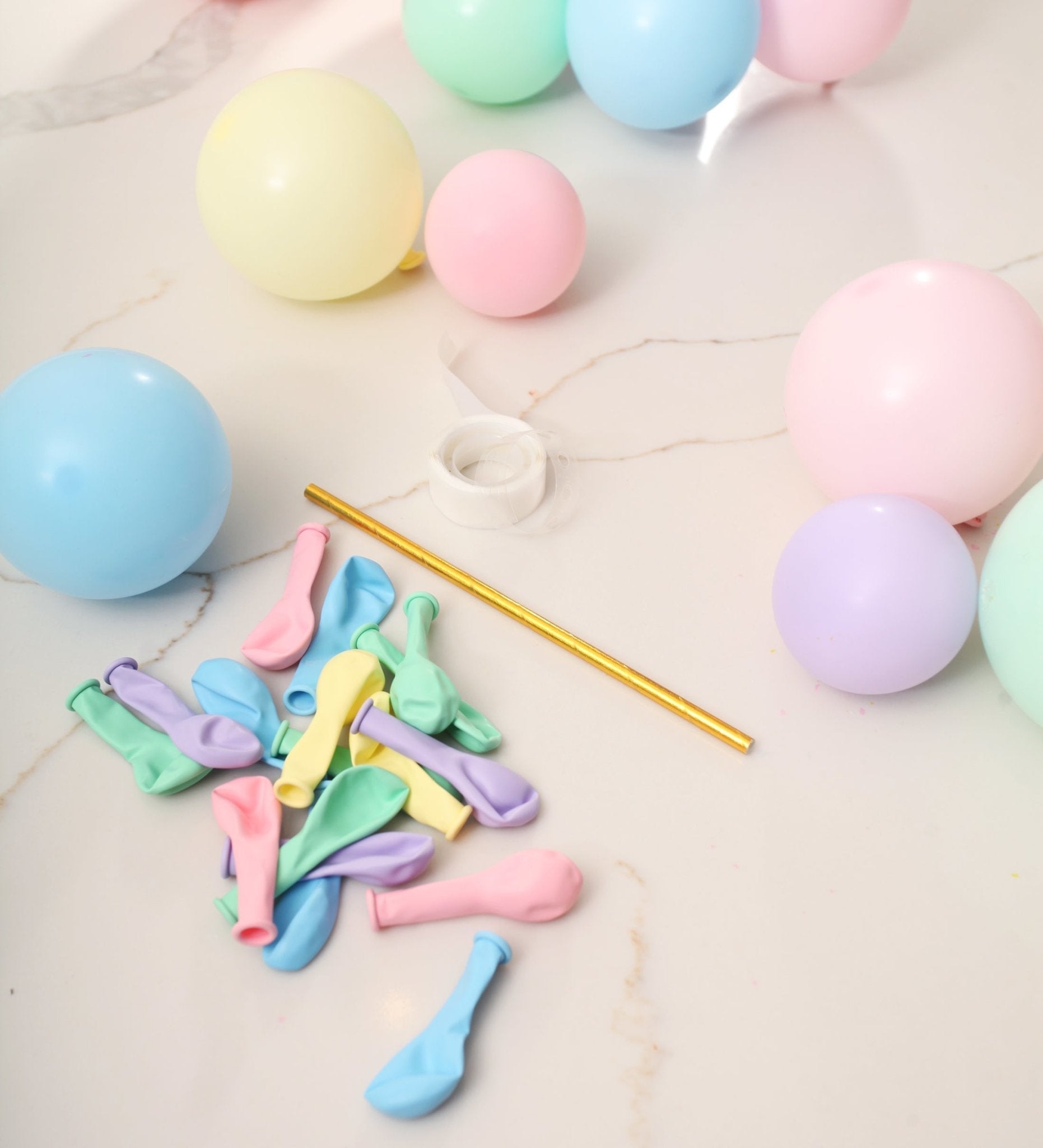 Pastel Mini Balloon Cake Topper Kit – Aesthetic Party Decor for Birthdays & Celebrations