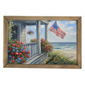 Americana Beach House Framed Art