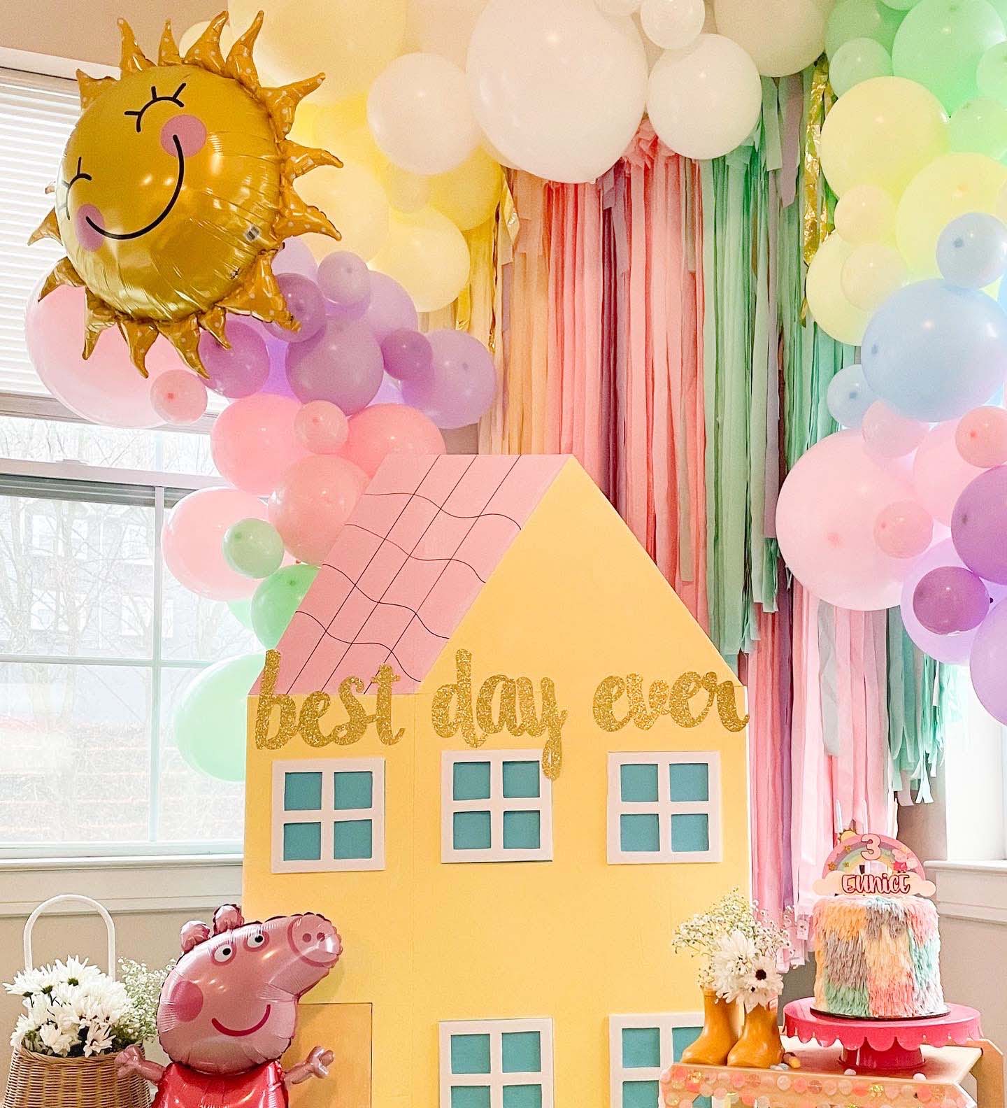 Best Day Ever Inspired Pastel Rainbow Balloon Garland Kit