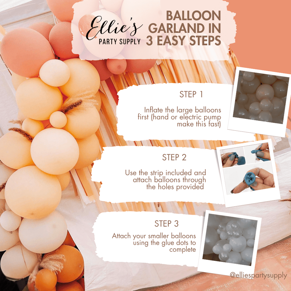 Neutral Boho Balloon Garland Kit – Linen, Gray, Gold, White