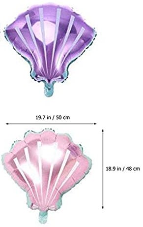 Pink & Purple Seashell Foil Balloons – 2 Pack | Ellie’s Party Supply