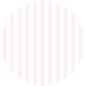 Pink Striped Scalloped Dinner Plate, 16pcs