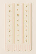 Pink & White Striped Floral Guest Napkins S40