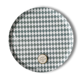 Premium Green Bavarian Check Paper Plates (8pcs)