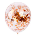 Premium Rose Gold Confetti Latex Balloon Packs (11” and 36”)