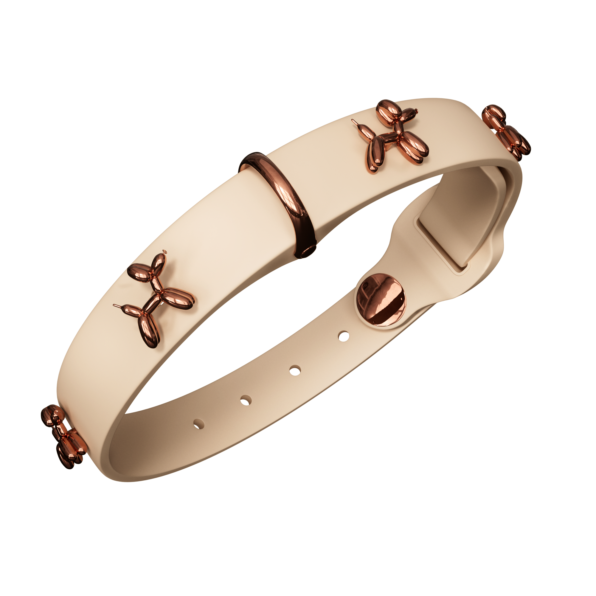 Ballon Beige Dog Collar | Premium Collar | SANDDOG