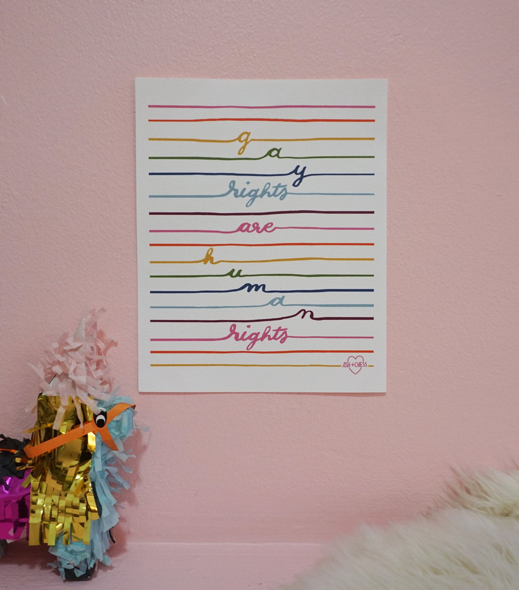 8x10 Gay Rights Small Art Print
