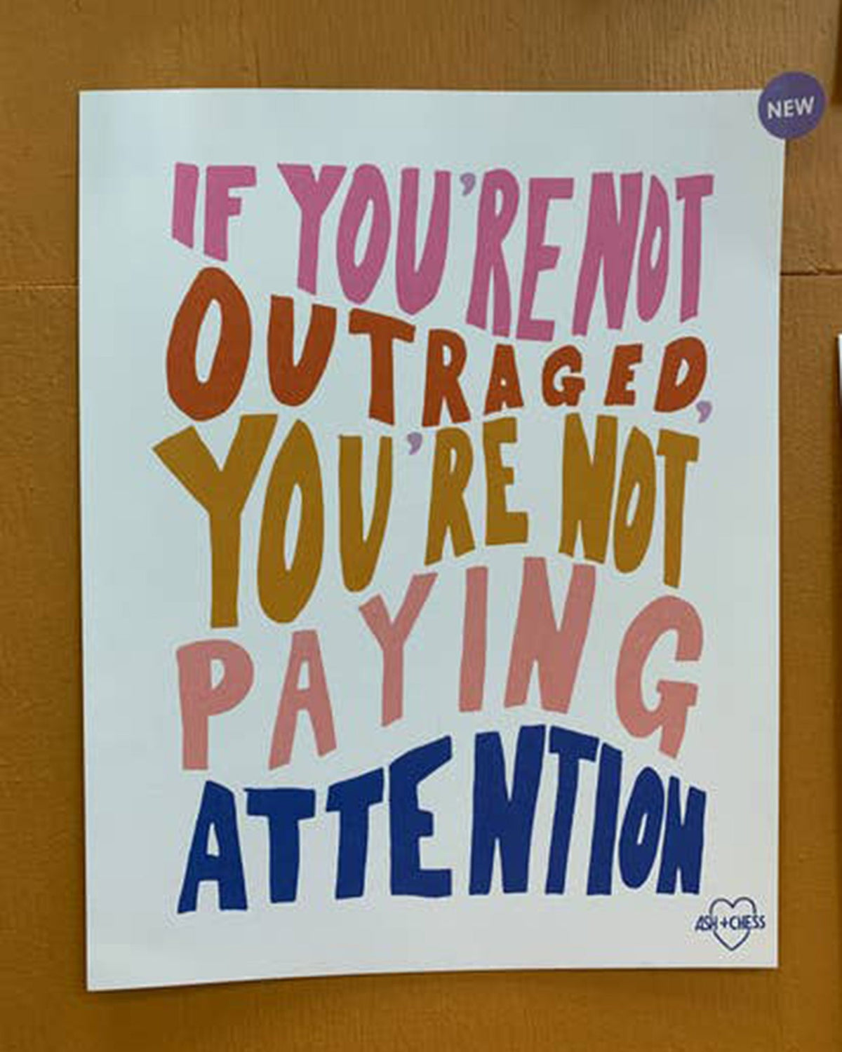 11 x 14 Outraged Art Print