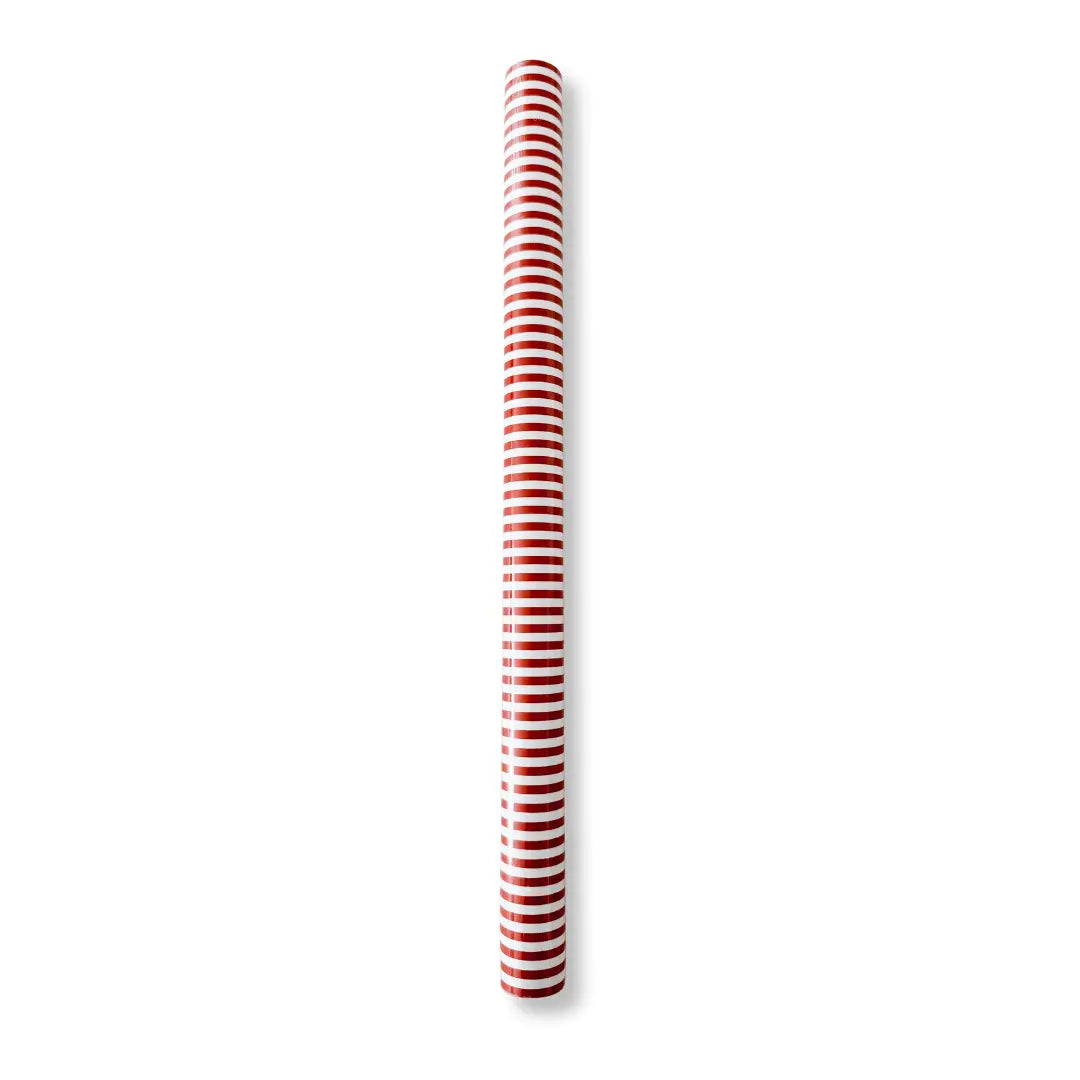 Red Striped Paper Table Runner – 19.5” x 150” | Disposable Party Table Décor
