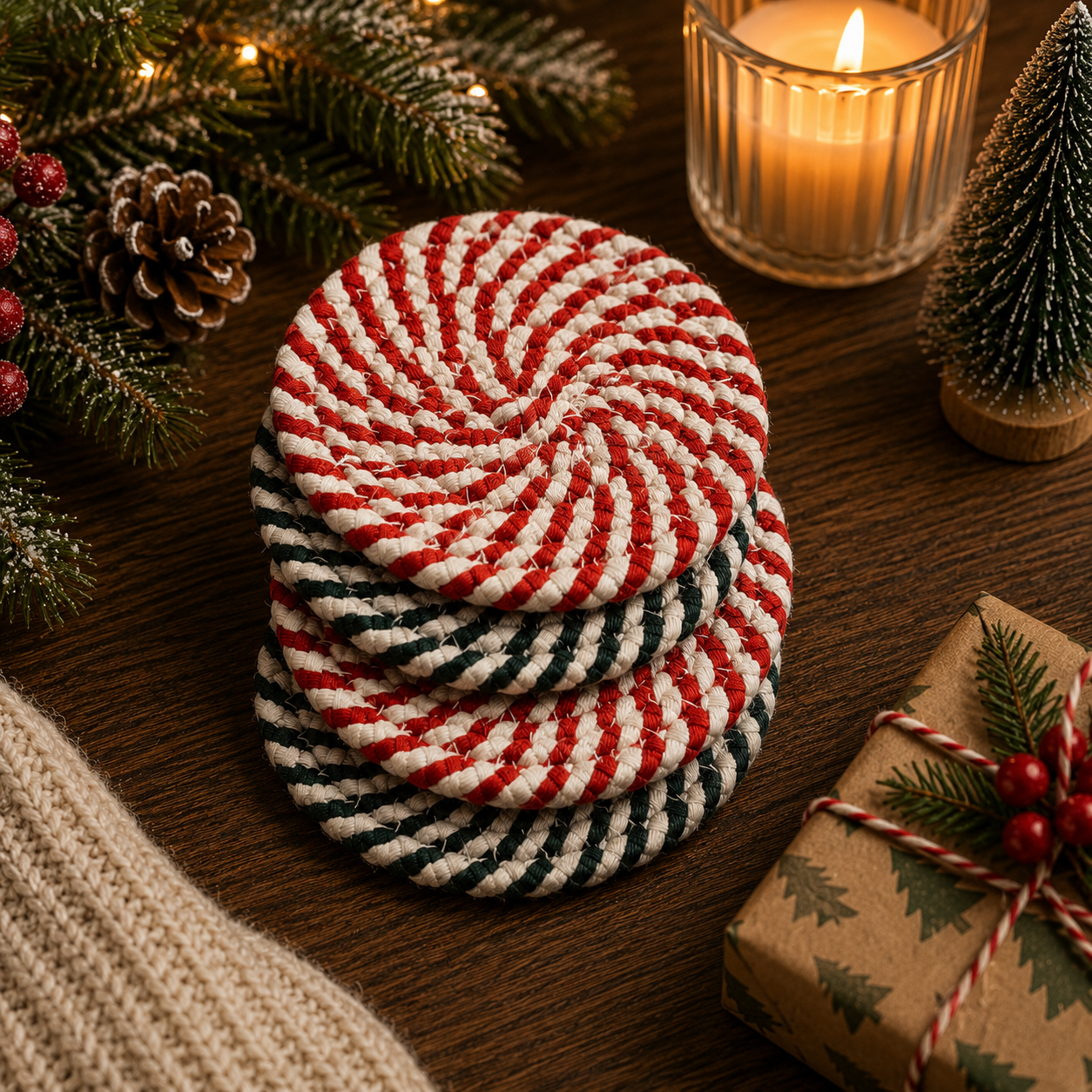 Candy Cane Coaster PRE-ORDER