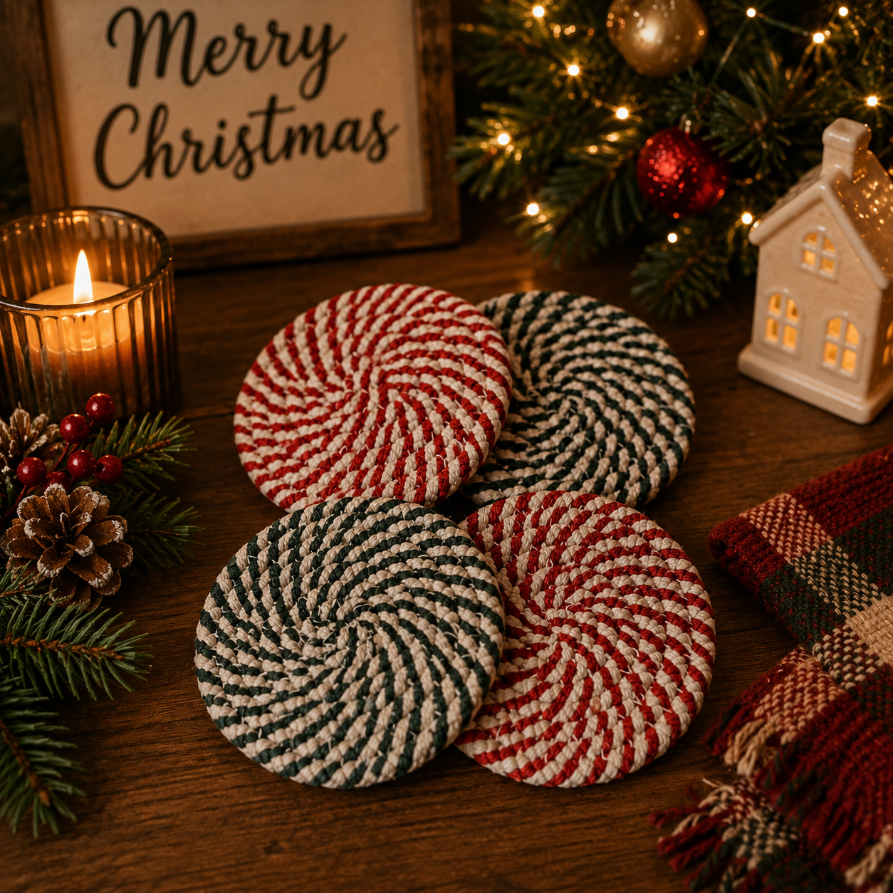 Candy Cane Coaster PRE-ORDER