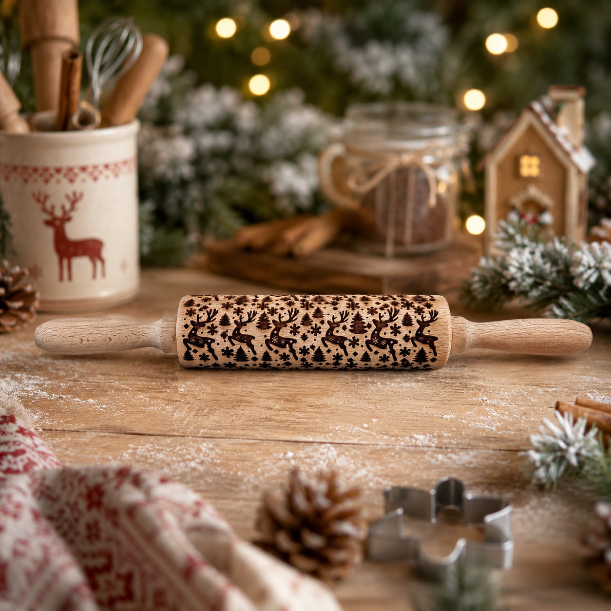 Christmas Rolling Pin Set | 10 Styles