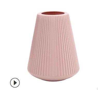 Retro Vintage  Plastic Imitation Ceramic Decorative Flower Vases for Decor Home, Living Room, Office, Parties, Wedding, Gift for Family Friends Vase Living Room Decoration Ornaments Modern Origami Plastic Vases for Flower Arrangements Home Decor