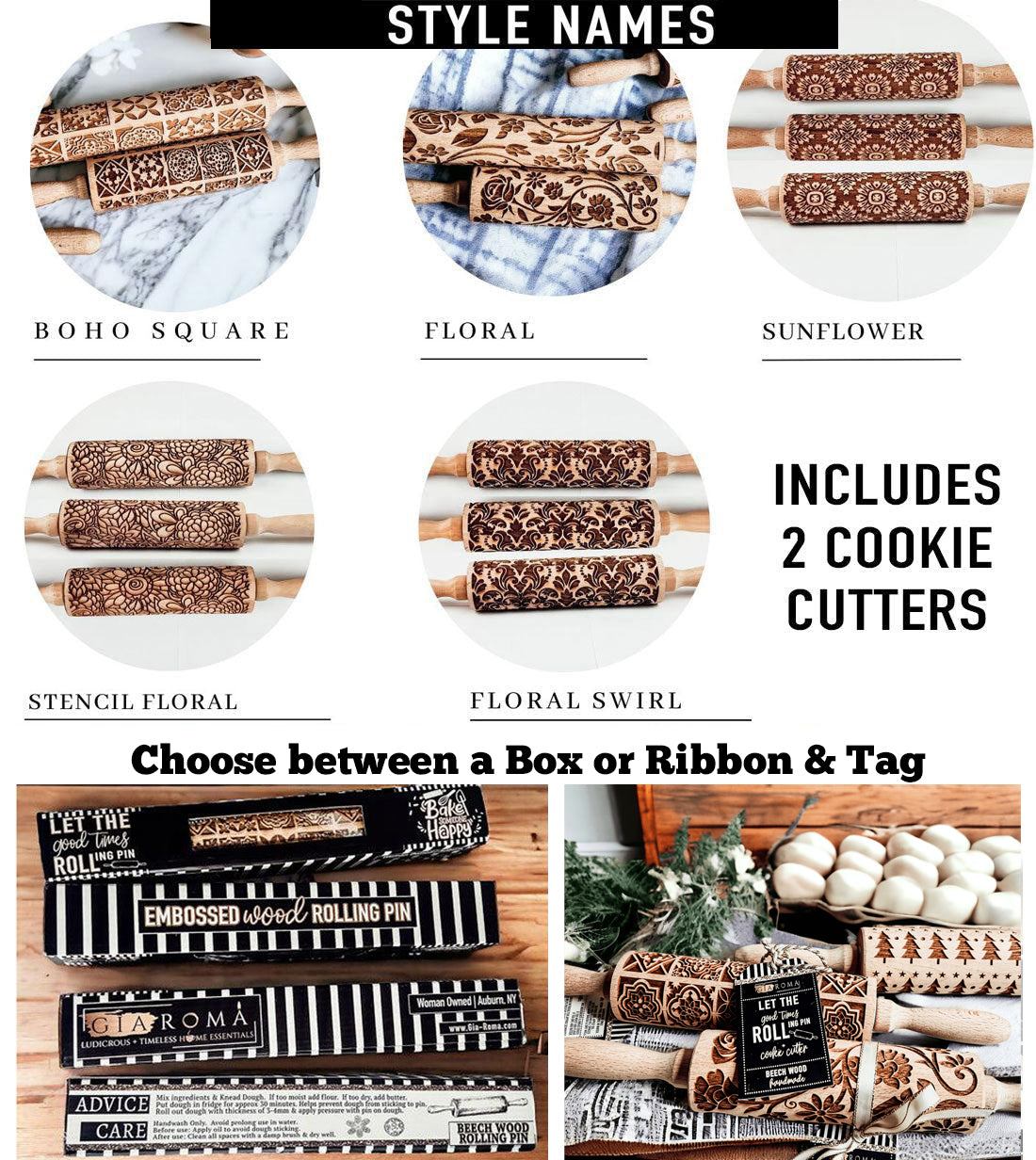 Rolling Pins - Box Style