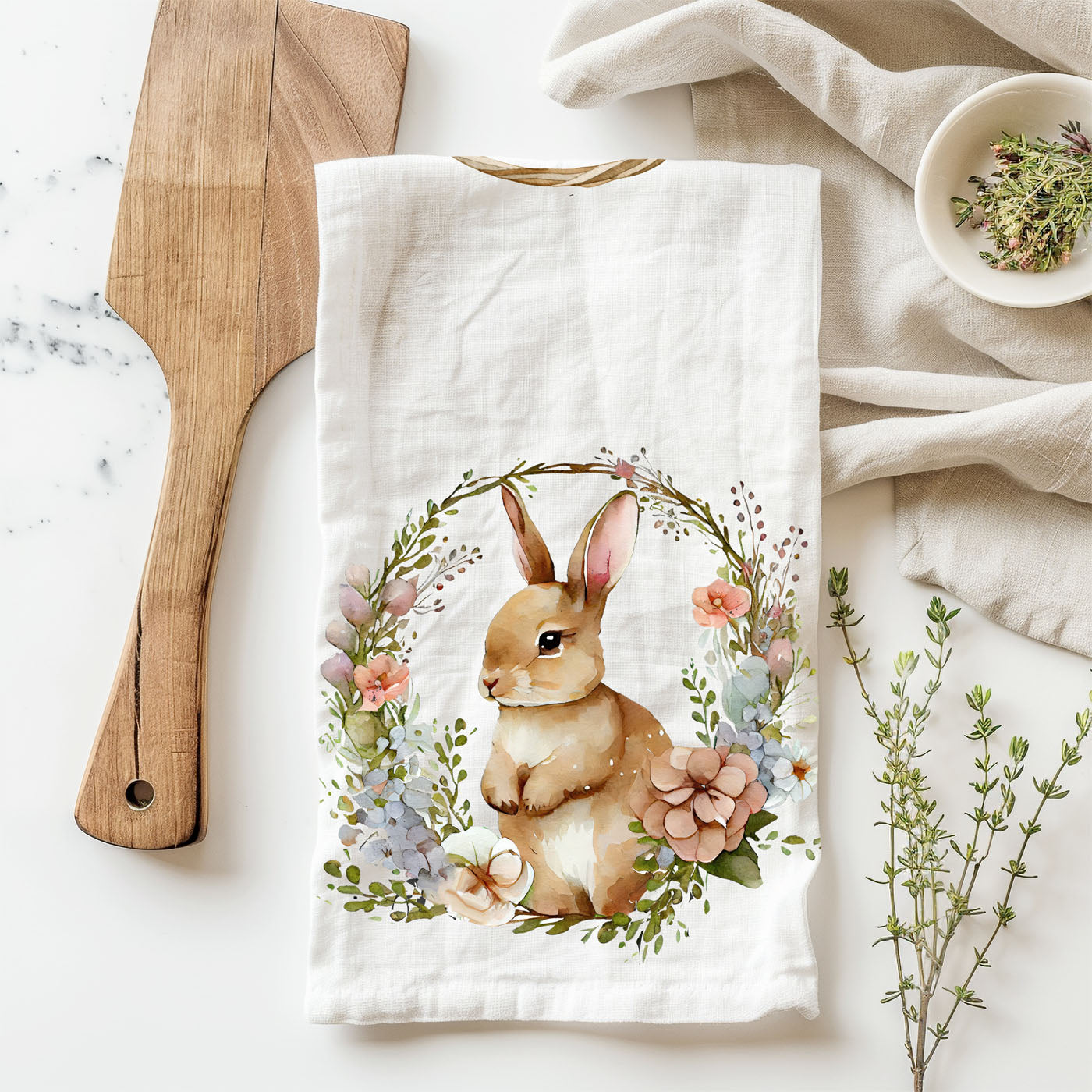 Rustic Bunny Towel