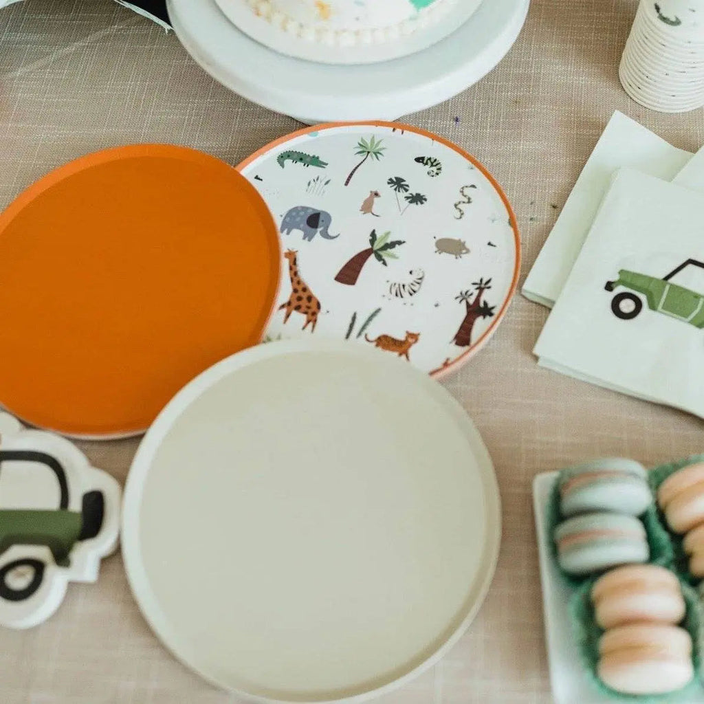 Safari Large Paper Party Plate (8pcs)