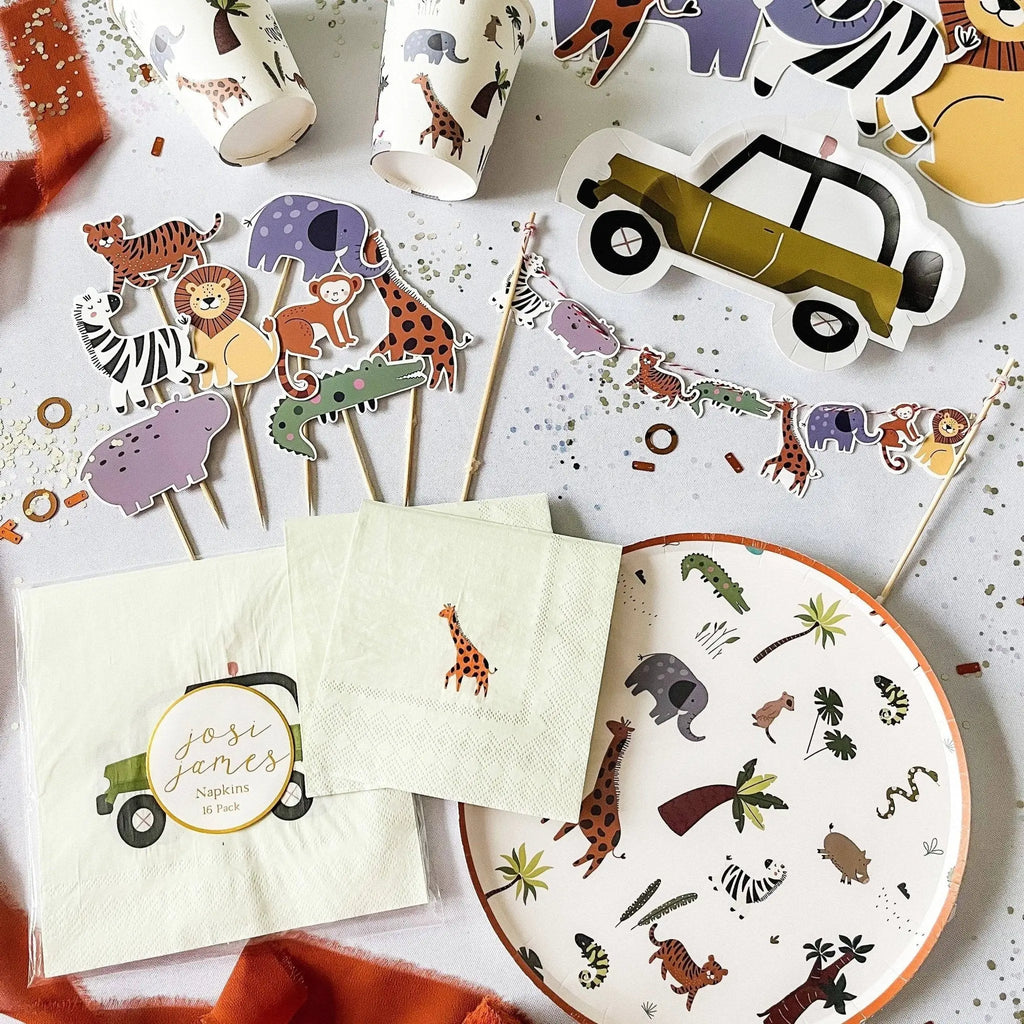 Safari Small Disposable Paper Napkins (16pcs)