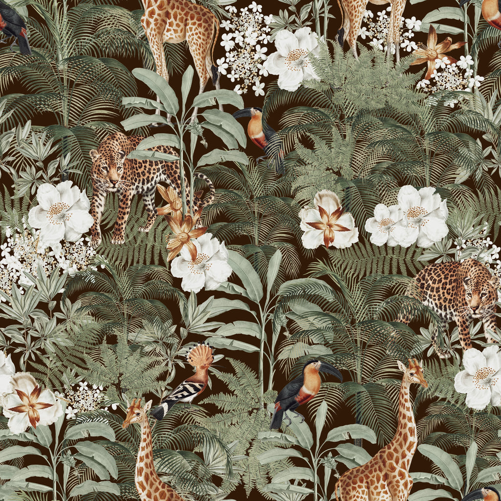 Tanzania (Dark Brown) Wallpaper