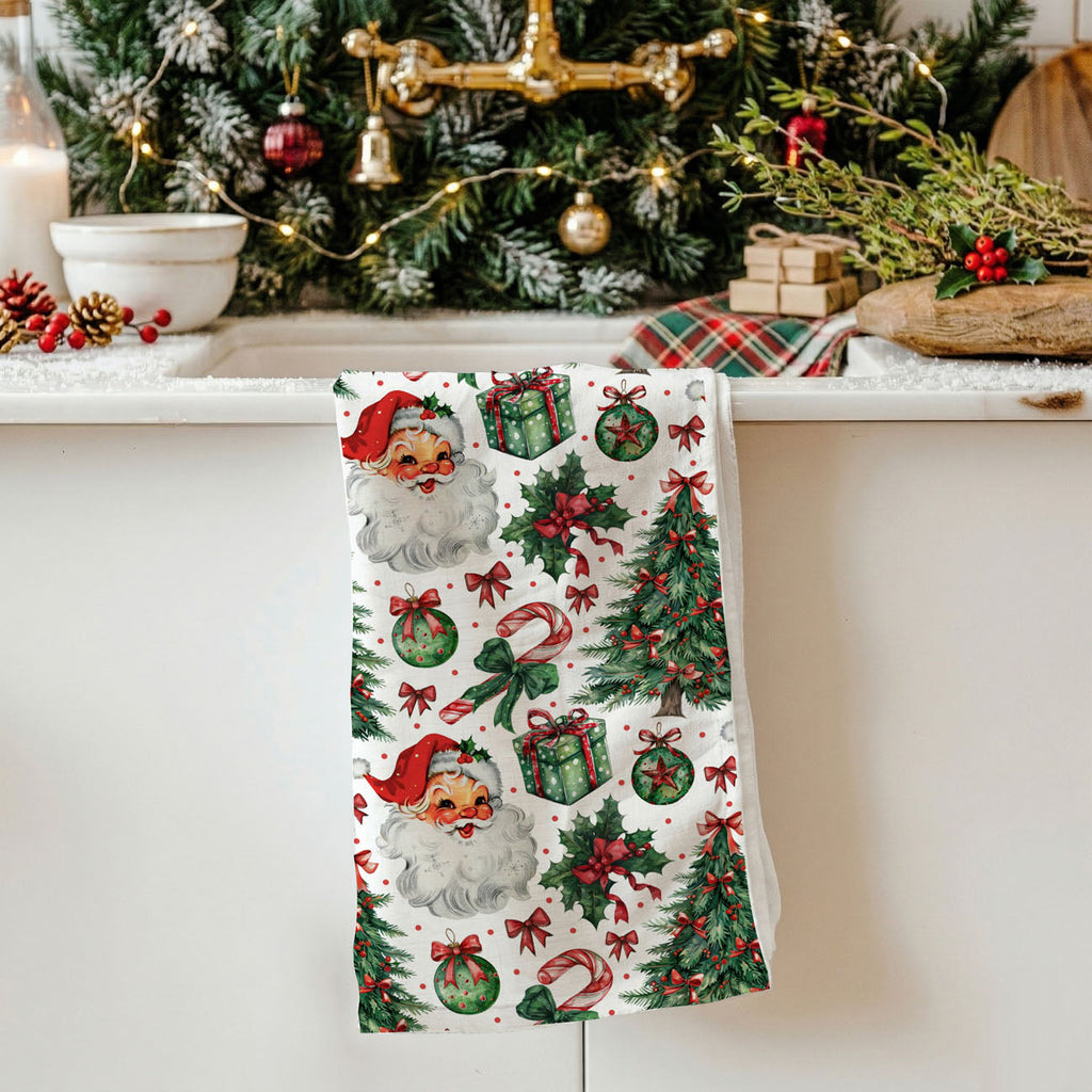 Santa Vintage Kitchen Towel
