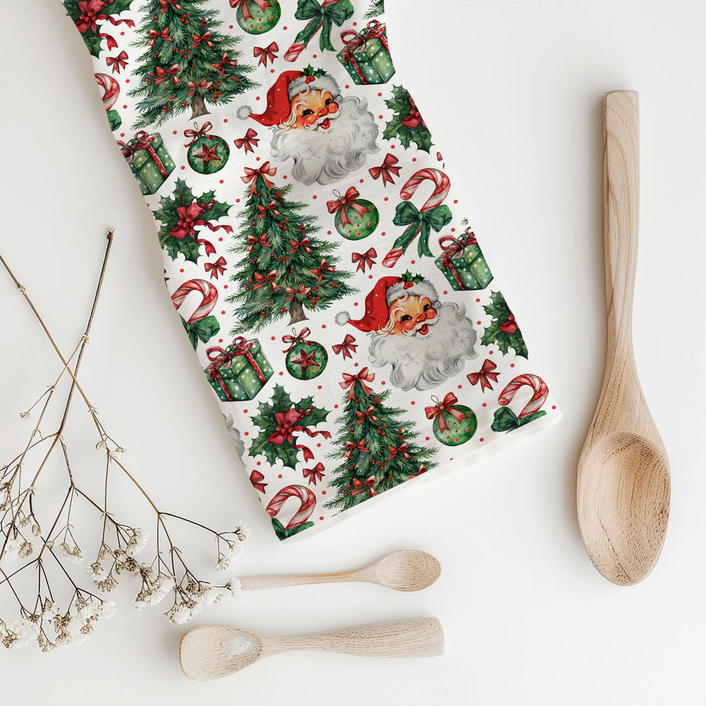 Santa Vintage Kitchen Towel