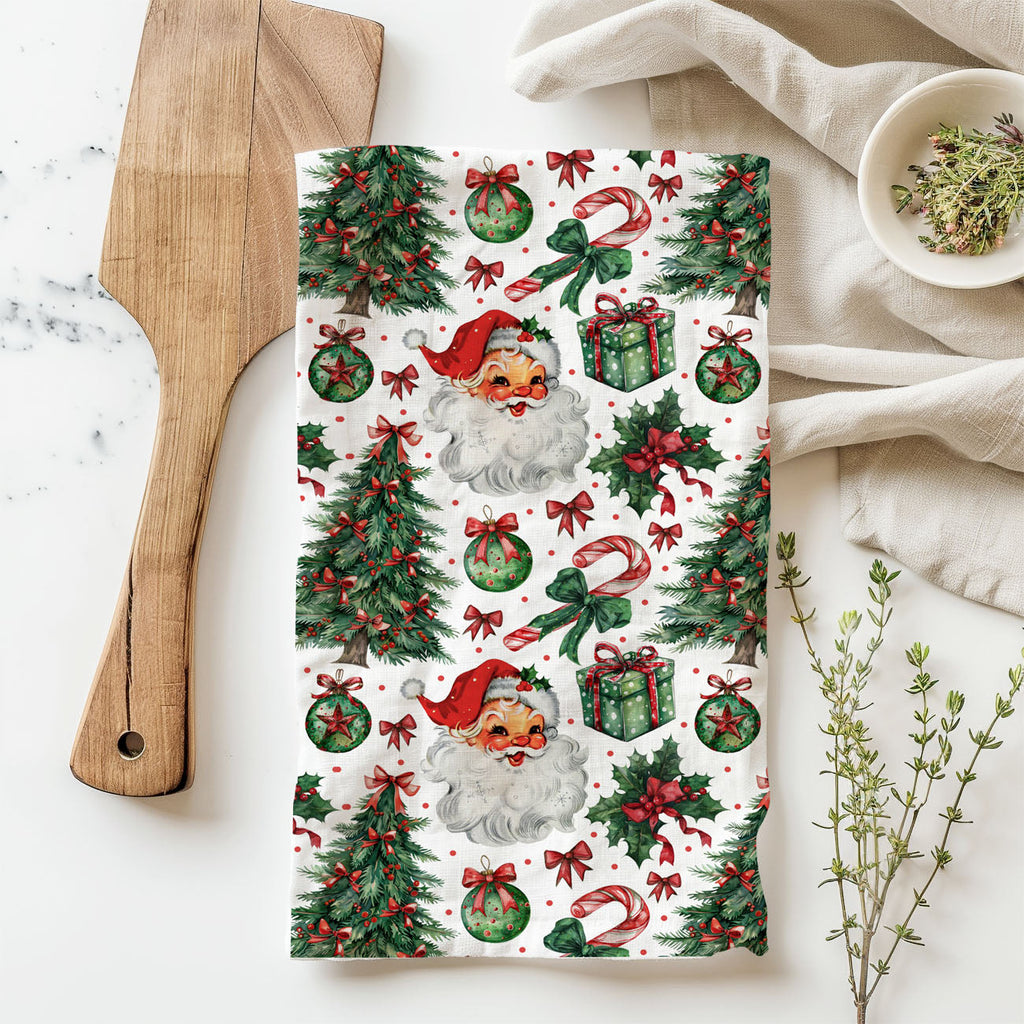 Santa Vintage Kitchen Towel
