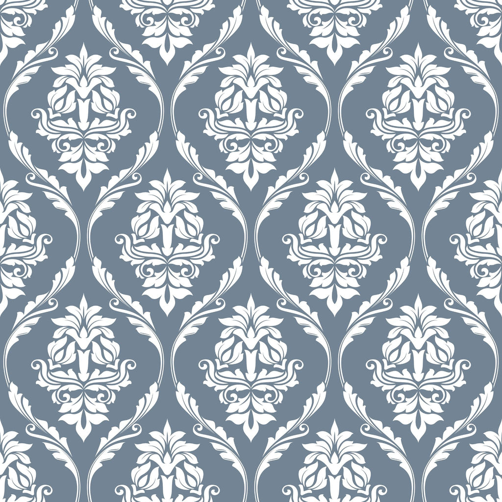 Farmhouse Revival (Blue) Wallpaper