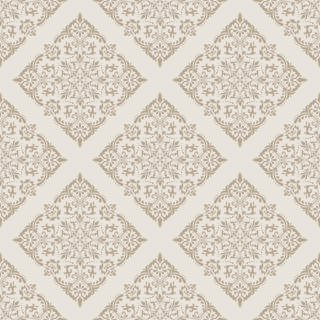 Thrifted Meadow (Tan) Wallpaper