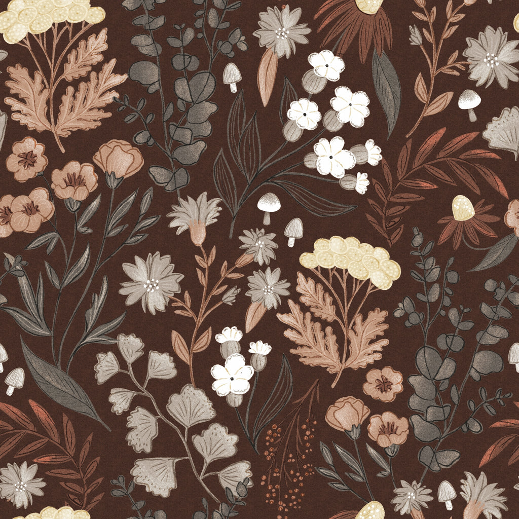 Mushy (Maroon) Wallpaper