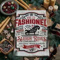 Sleigh + Candy Canes Kitchen Towel