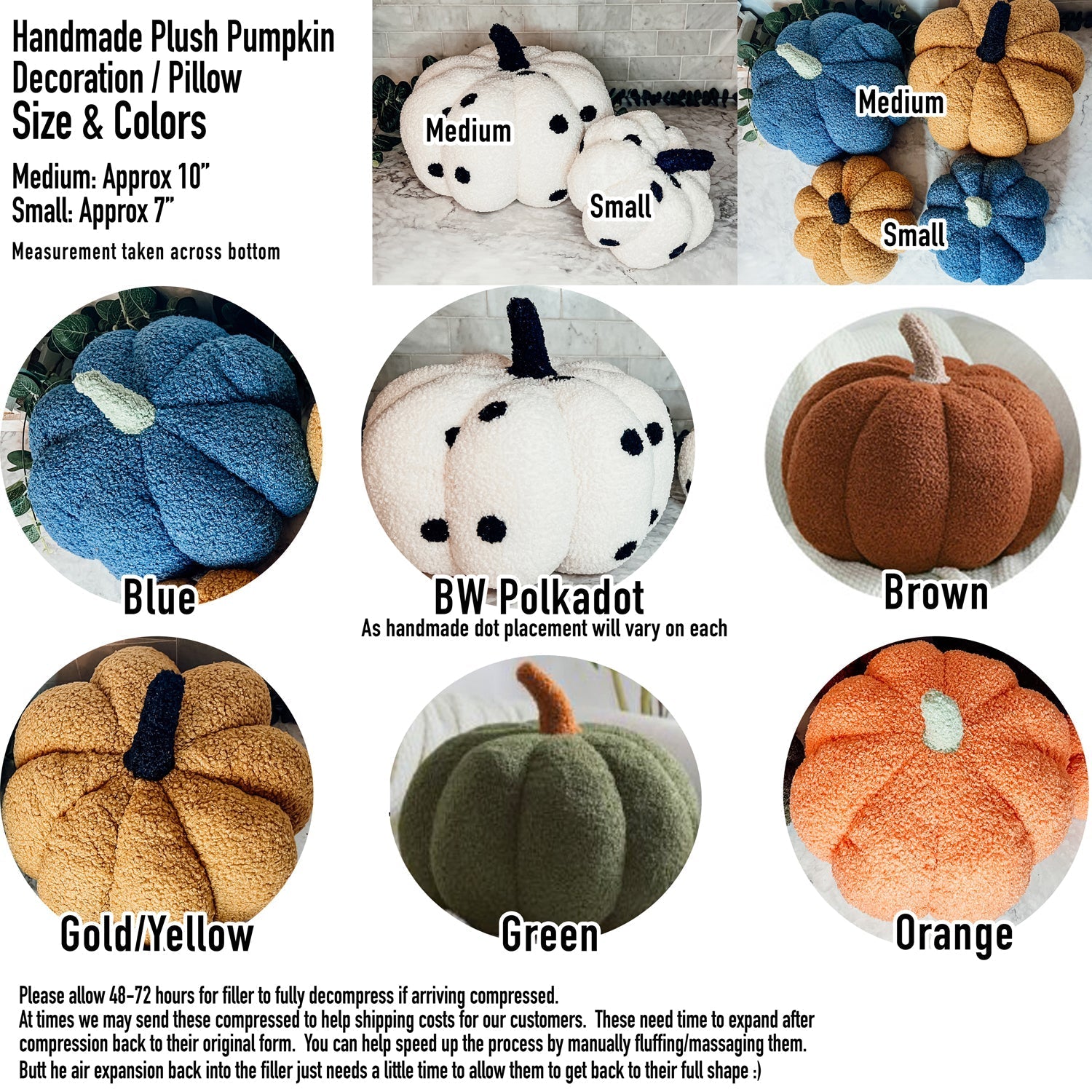 Plush Pumpkin Throw Pillow Decorative Fall Pillow Soft Cuddle Pumpkin Decor
