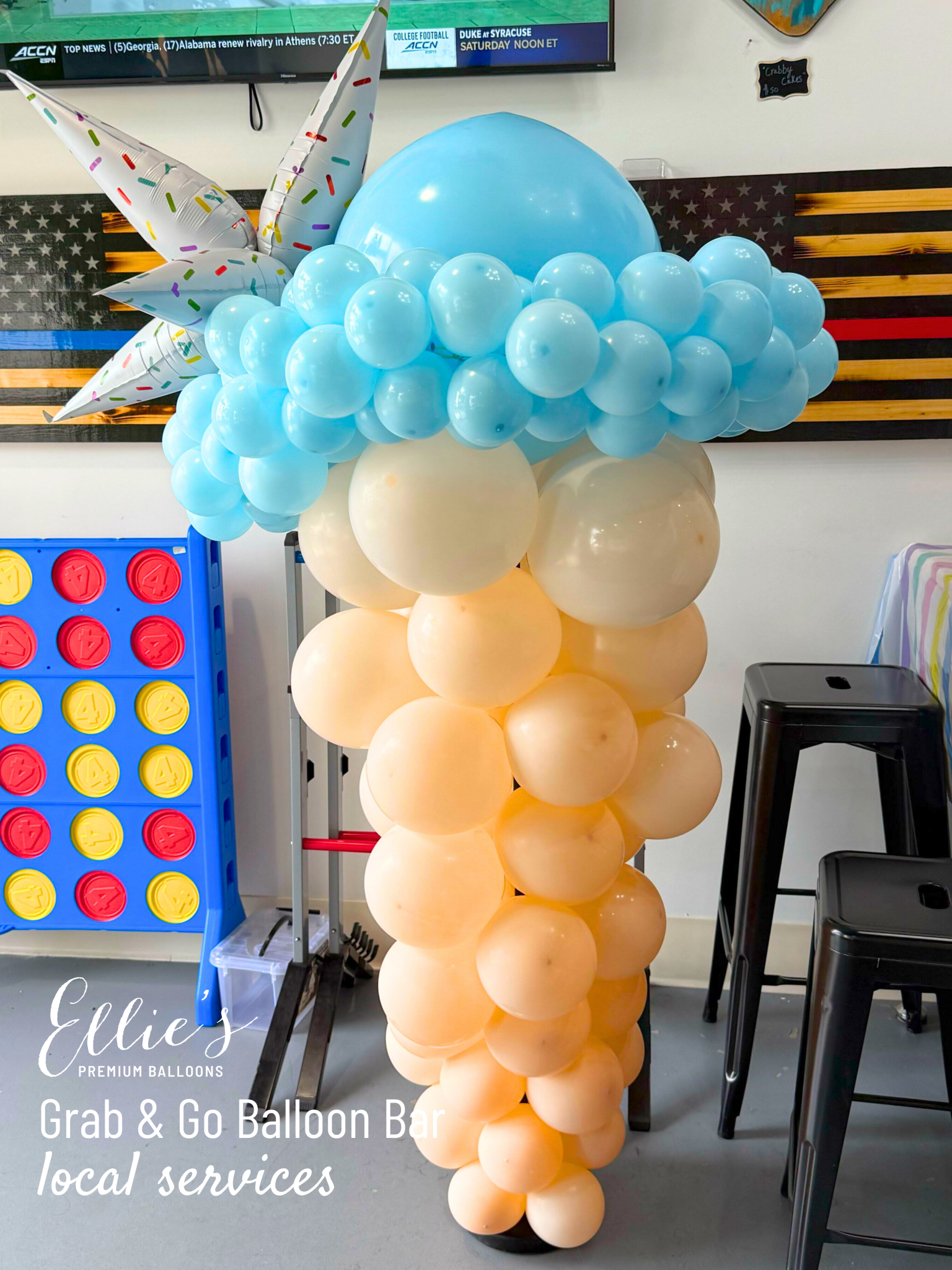 Sprinkle Starburst Cluster Balloon – 40"