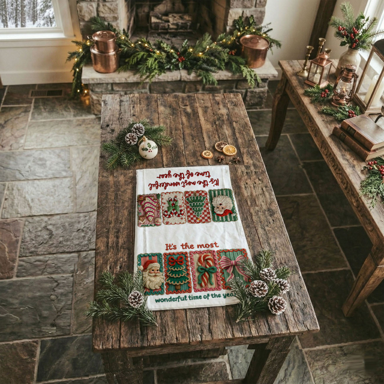 Wonderful Time Kitchen Towel