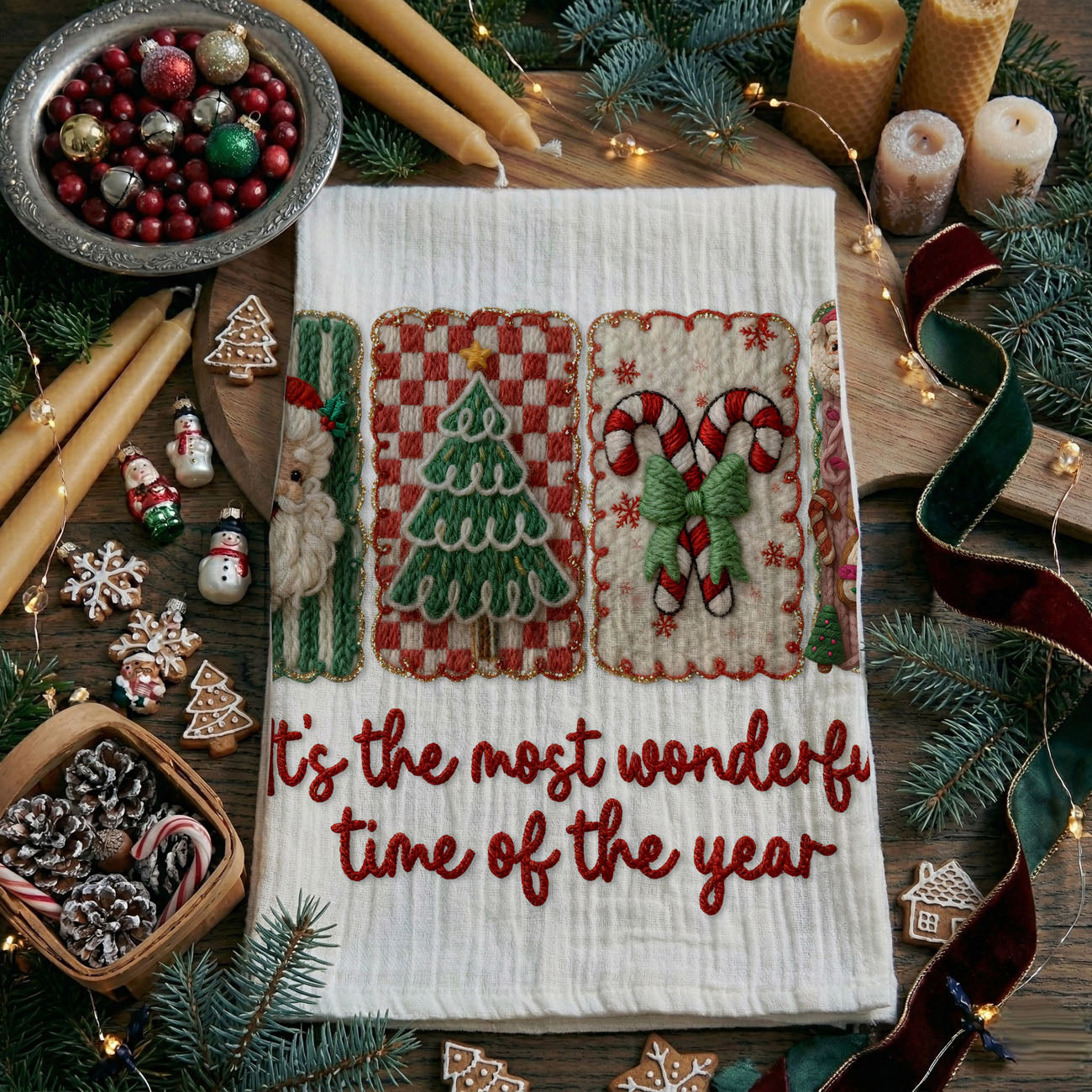 Wonderful Time Kitchen Towel