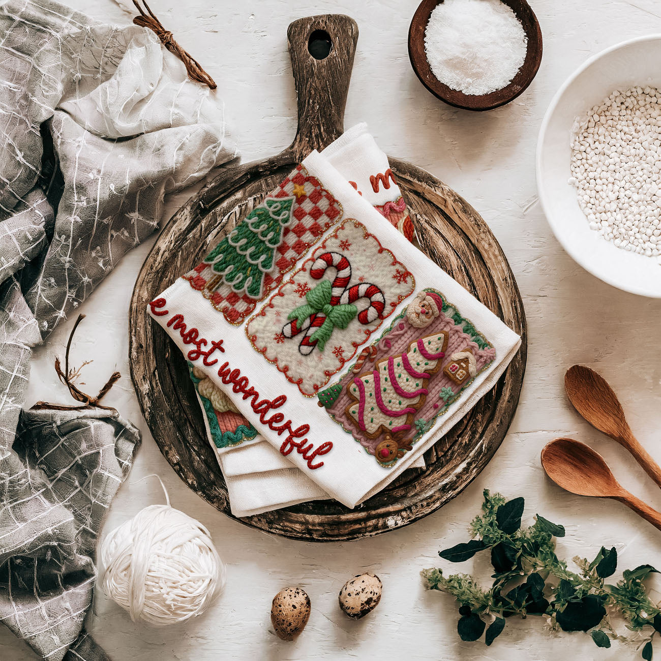 Wonderful Time Kitchen Towel