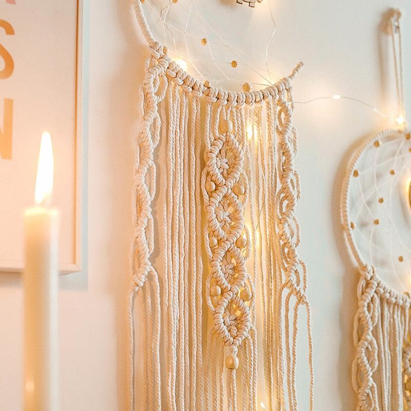 Star Moon Wind Chimes Christmas Room Decoration Aesthetic Room Home Decor For Teenage Girl Room Decor Wedding Decorations Craft Gift With LED Light  Room Decor Girls Kids Room Gifts Wall Hanging Decor